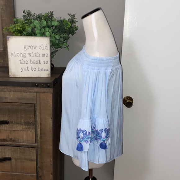 Lilly Pulitzer Tobyn Off the Shoulder top in Blue size XXS - Picture 6 of 13